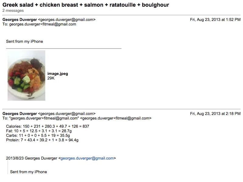 Old email